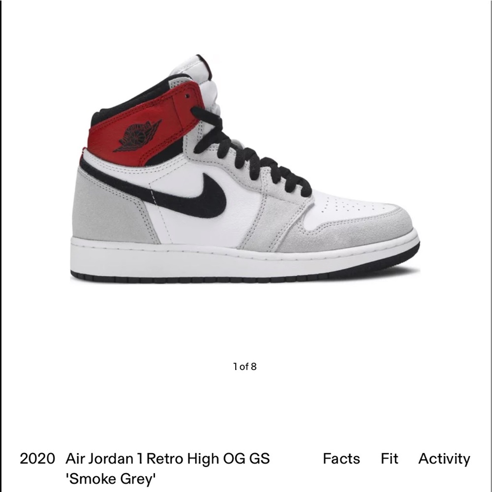 JORDAN 1 RETRO HIGH GS smoke grey